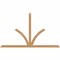 Ekena Millwork Richland Timber Gable Bracket, Western Red Cedar, 96"W x 56"H x 3 1/2"D x 3 1/2"F, 14/12 Pitch GBW096X56X0404RIC00SWR - alternate 1